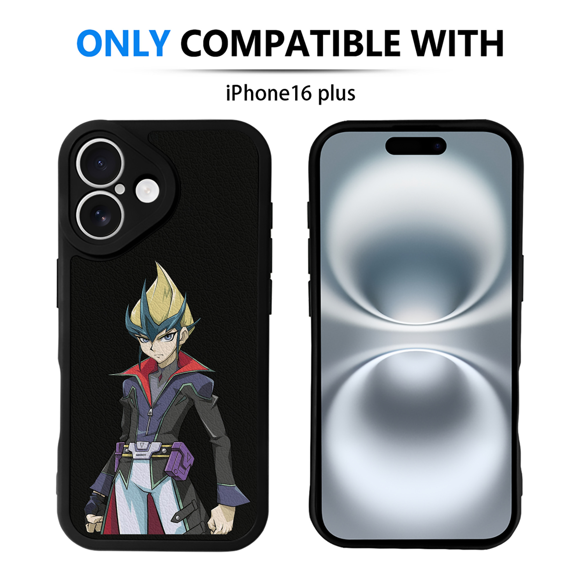 遊☆戯☆王 Yu-Gi-Oh! 【iPhone 16シリーズ対応】シリコンスマホケース（レザー調） 材質：シリコン